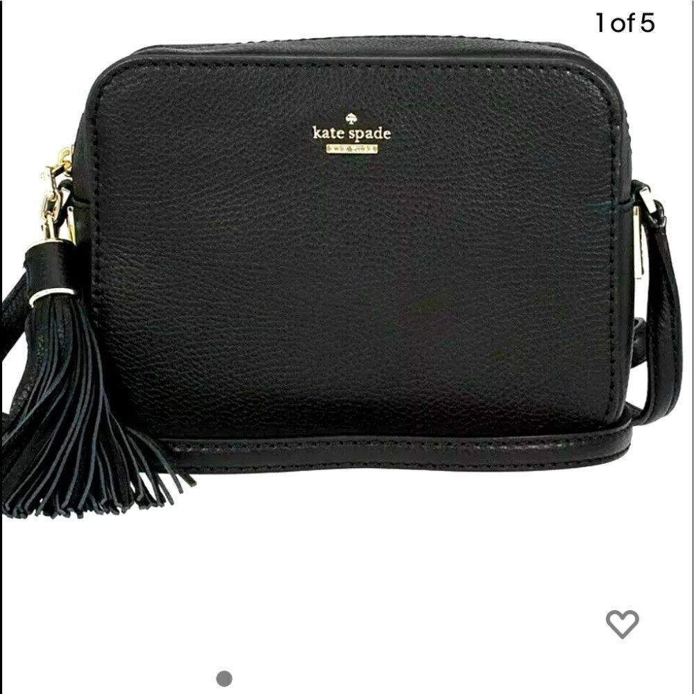 Kate Spade Kingston Drive Arla leather crossbody purse/bag pocketbook black